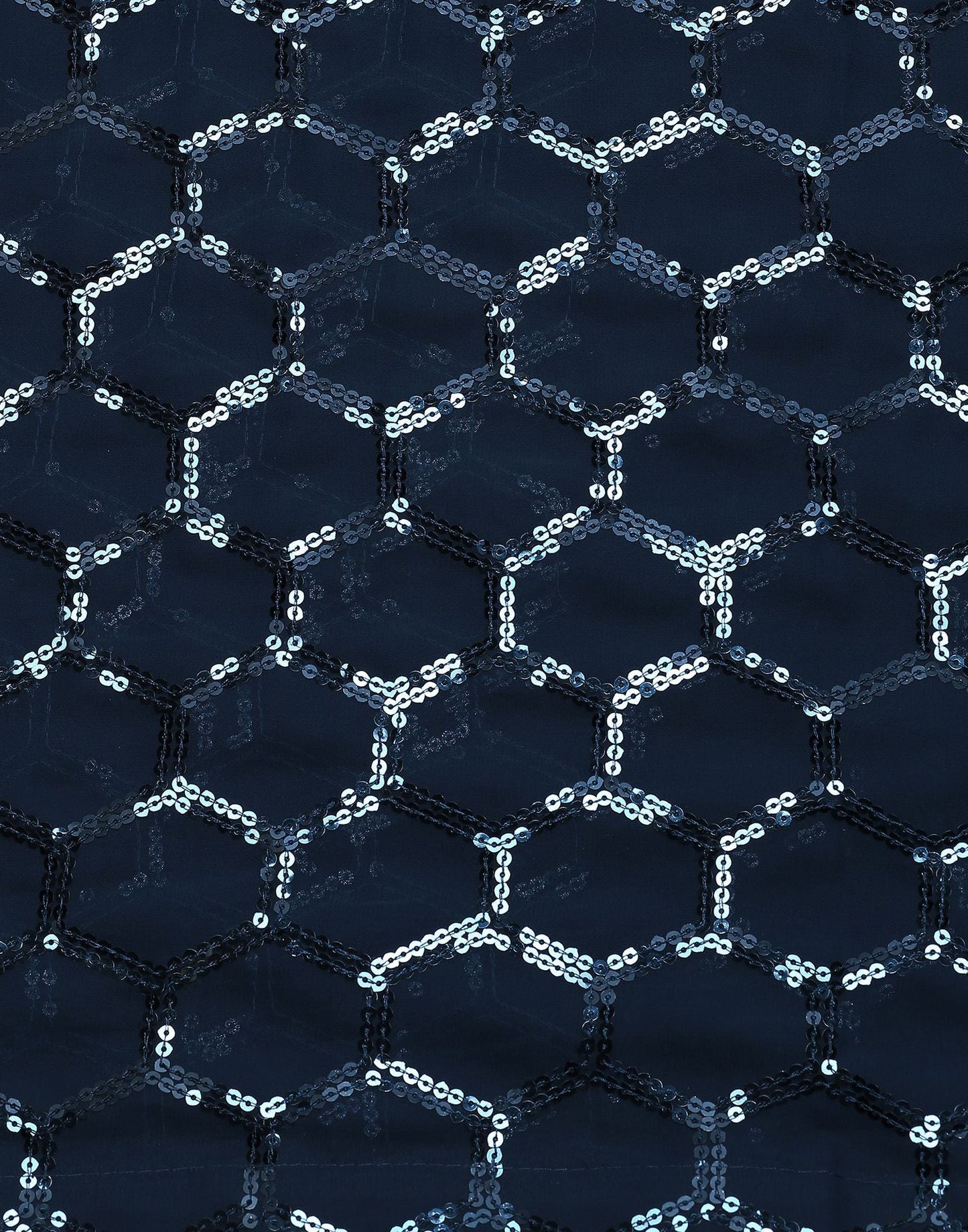 Teal Blue Sequence Saree | Leemboodi