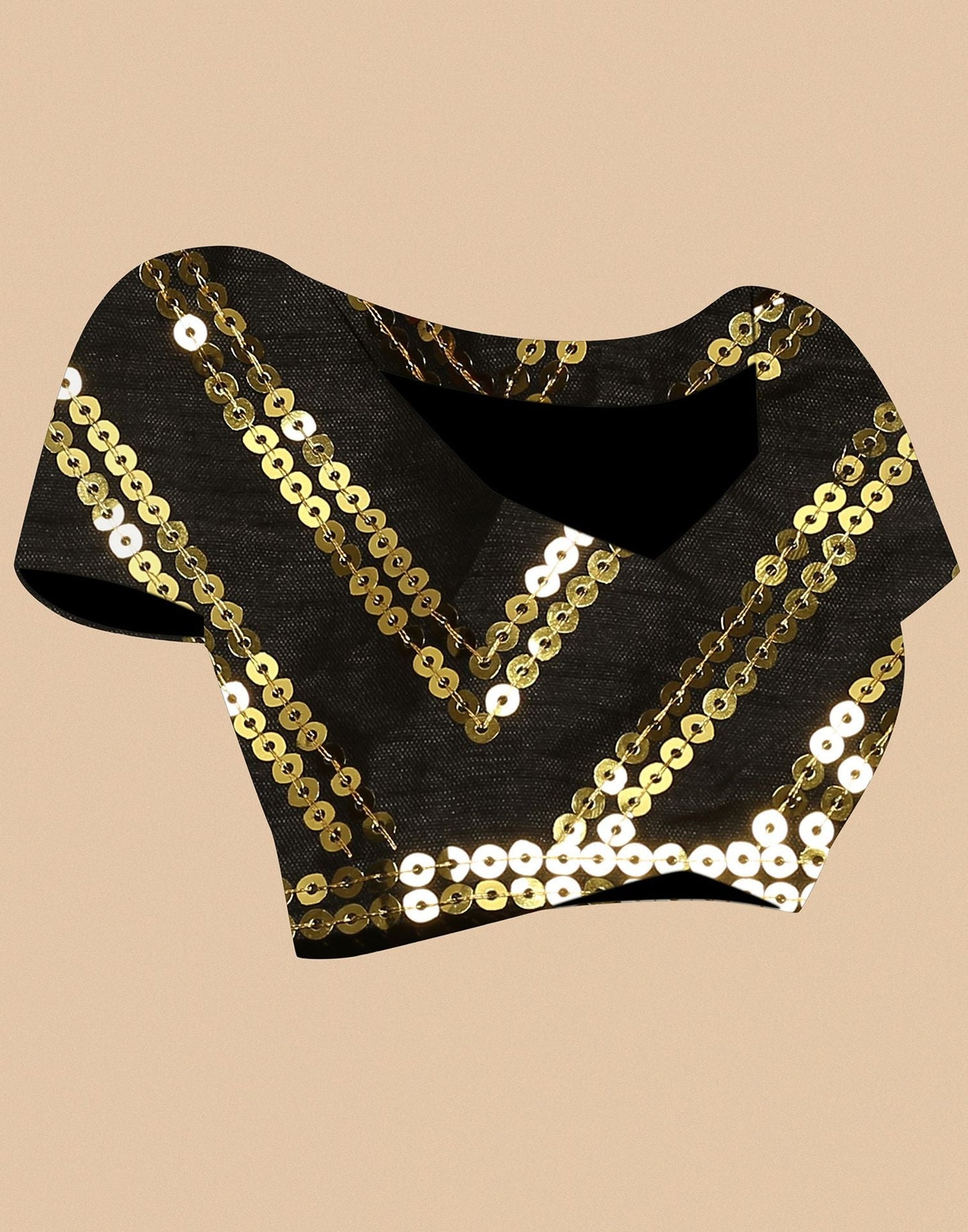 Black Sequence Saree | Leemboodi