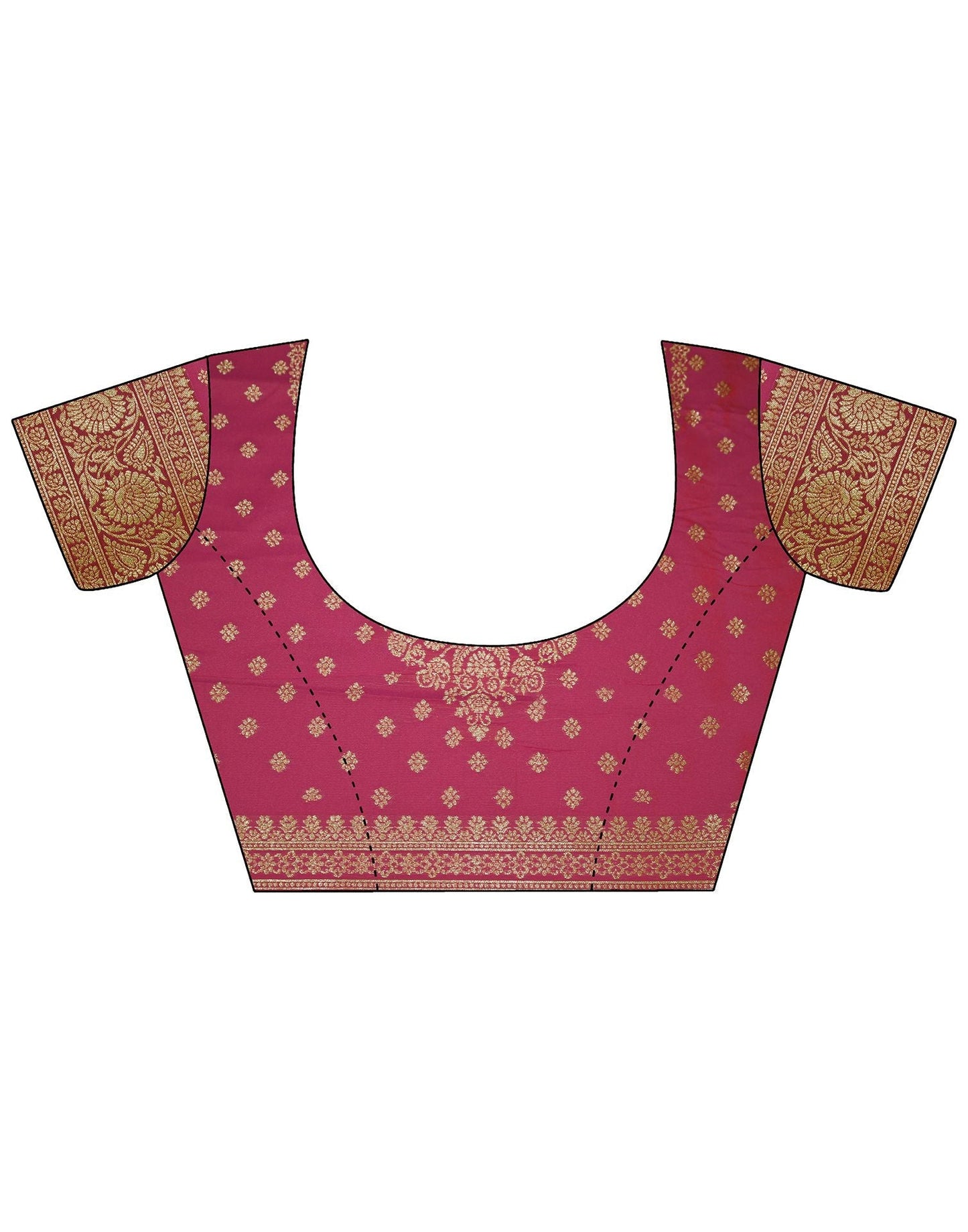 Maroon Silk Banarasi Saree | Leemboodi