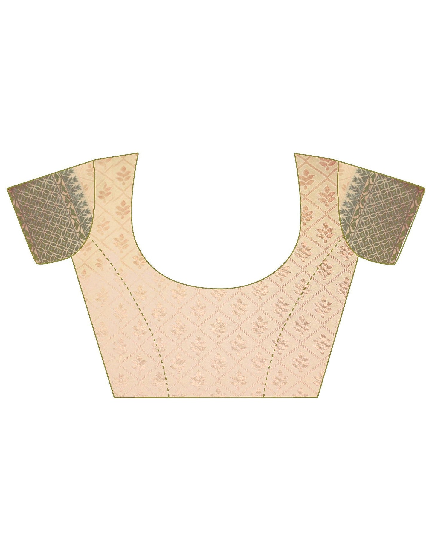 Beige Silk Banarasi Saree | Leemboodi