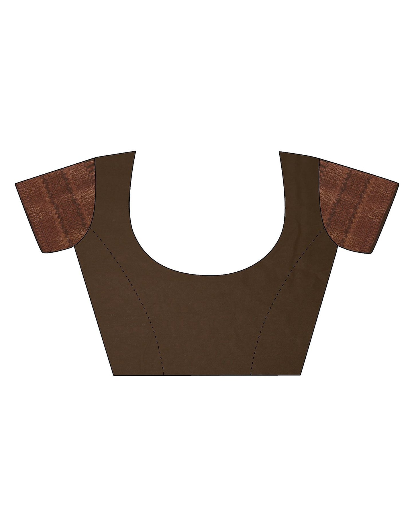 Brown Cotton Printed Saree | Leemboodi