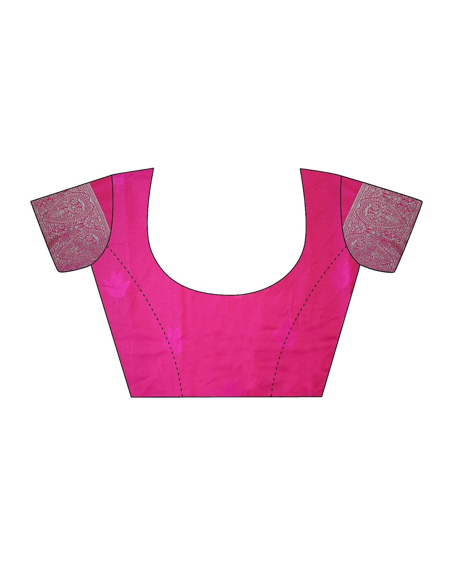 Rani Pink Silk Banarasi Saree | Leemboodi