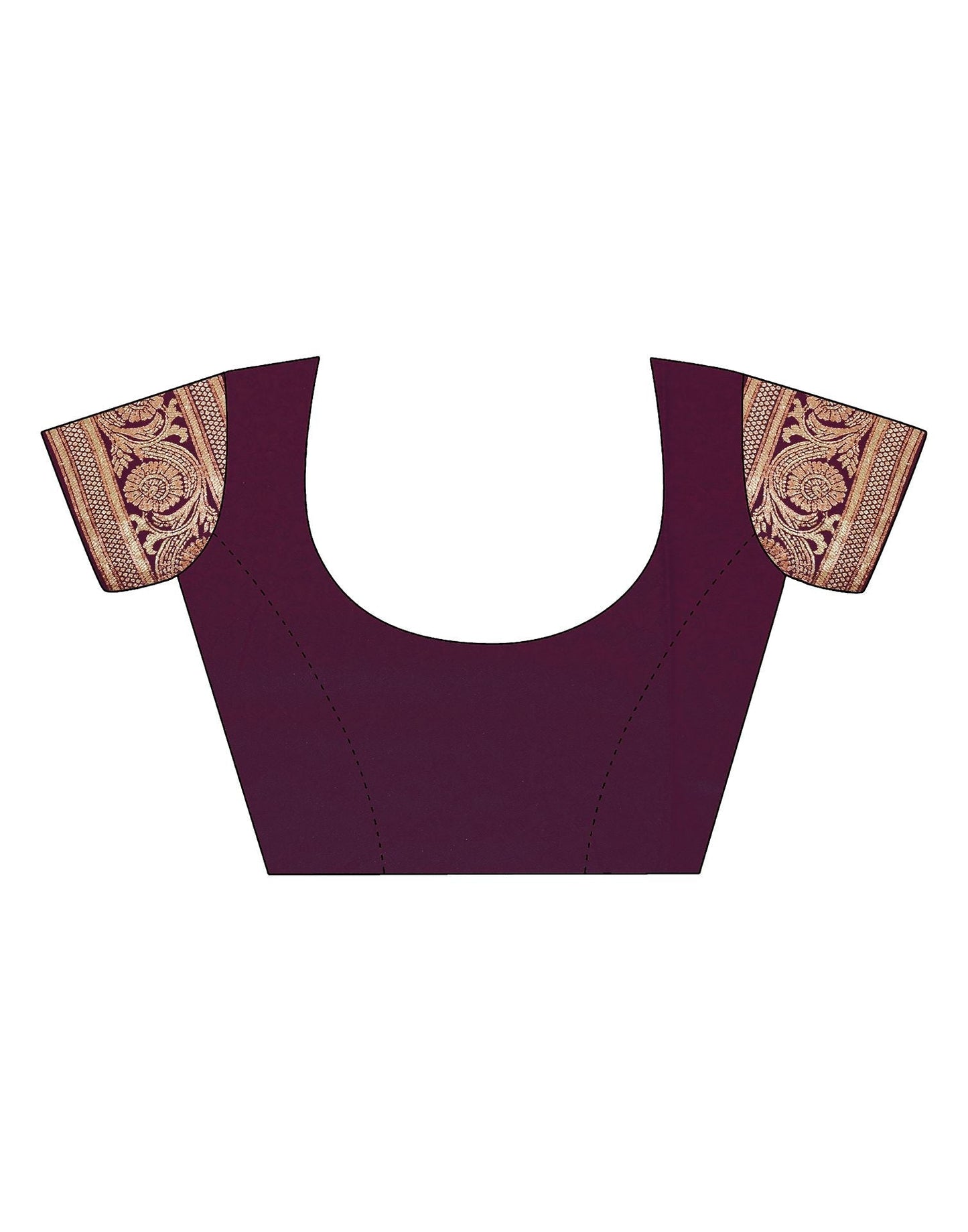 Wine Silk Banarasi Saree | Leemboodi