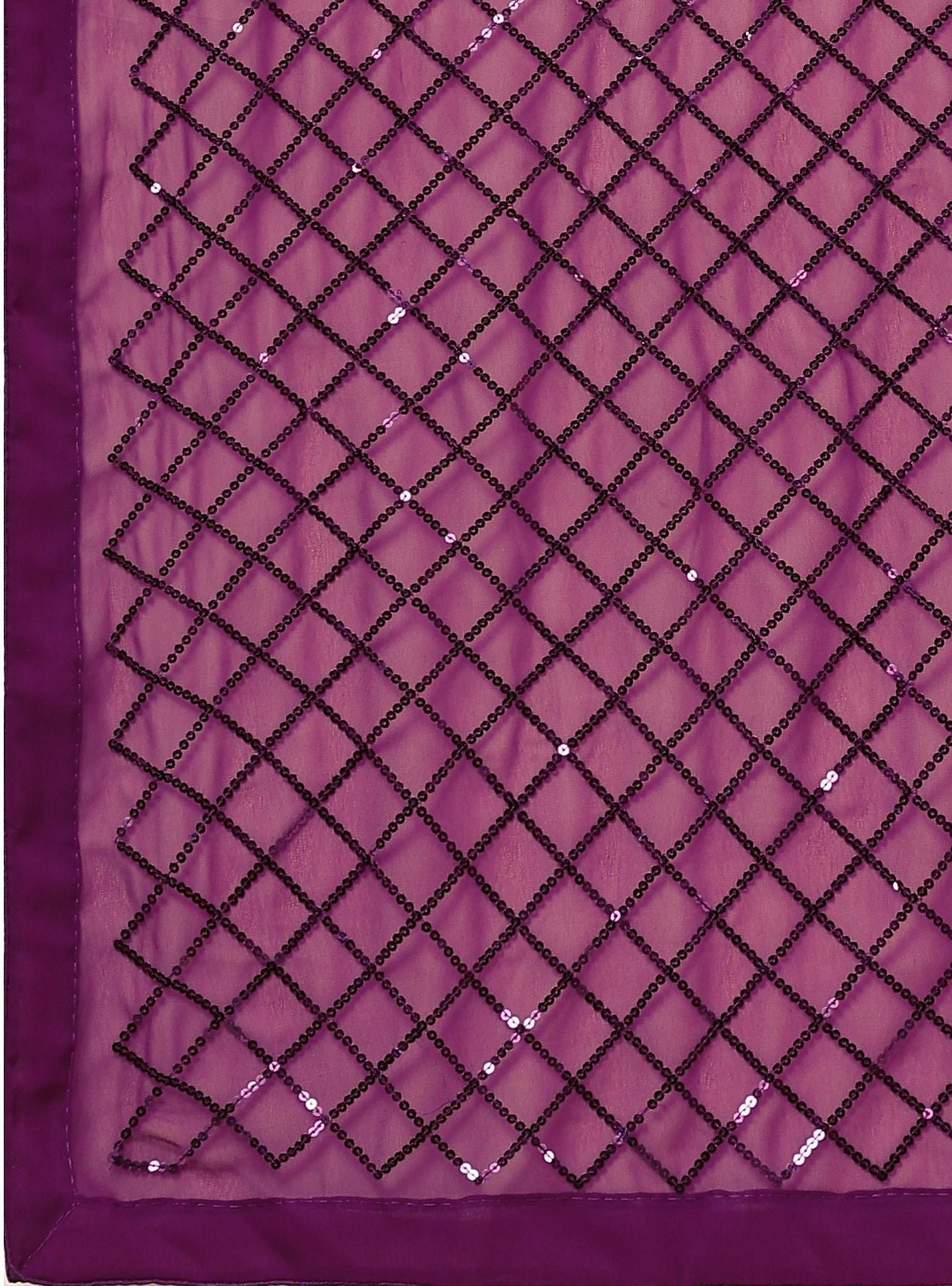 Magenta Sequence Saree | Sudathi