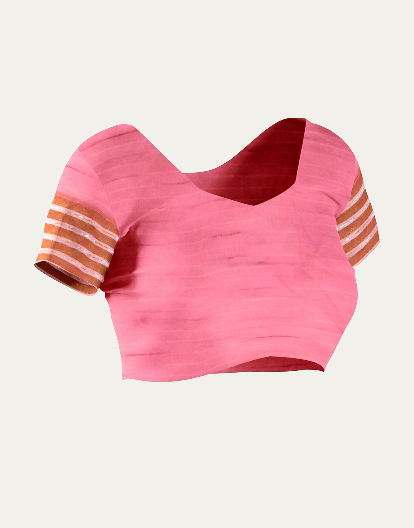 Light Pink Cotton Printed Saree | Sudathi