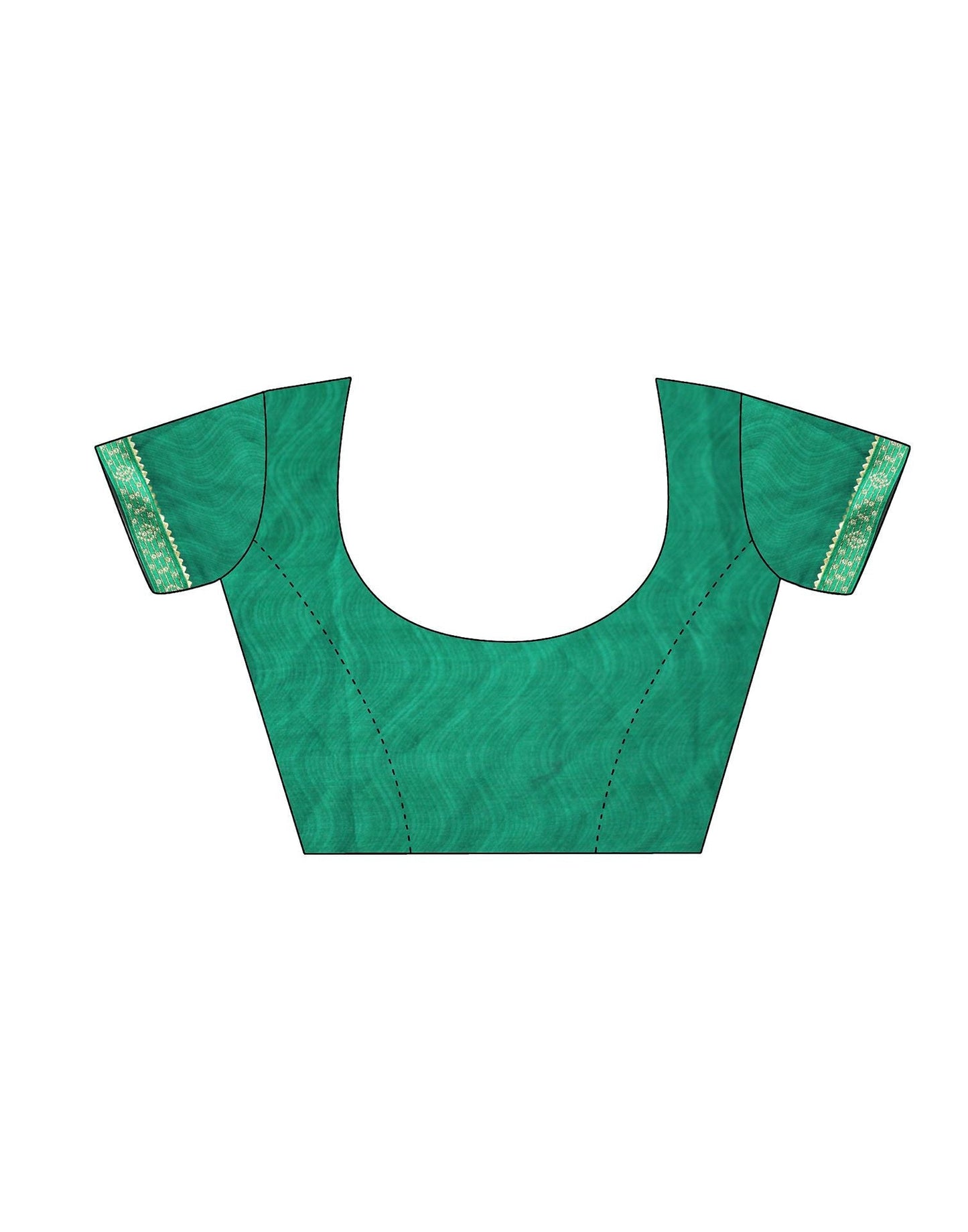 Green Printed Saree | Sudathi