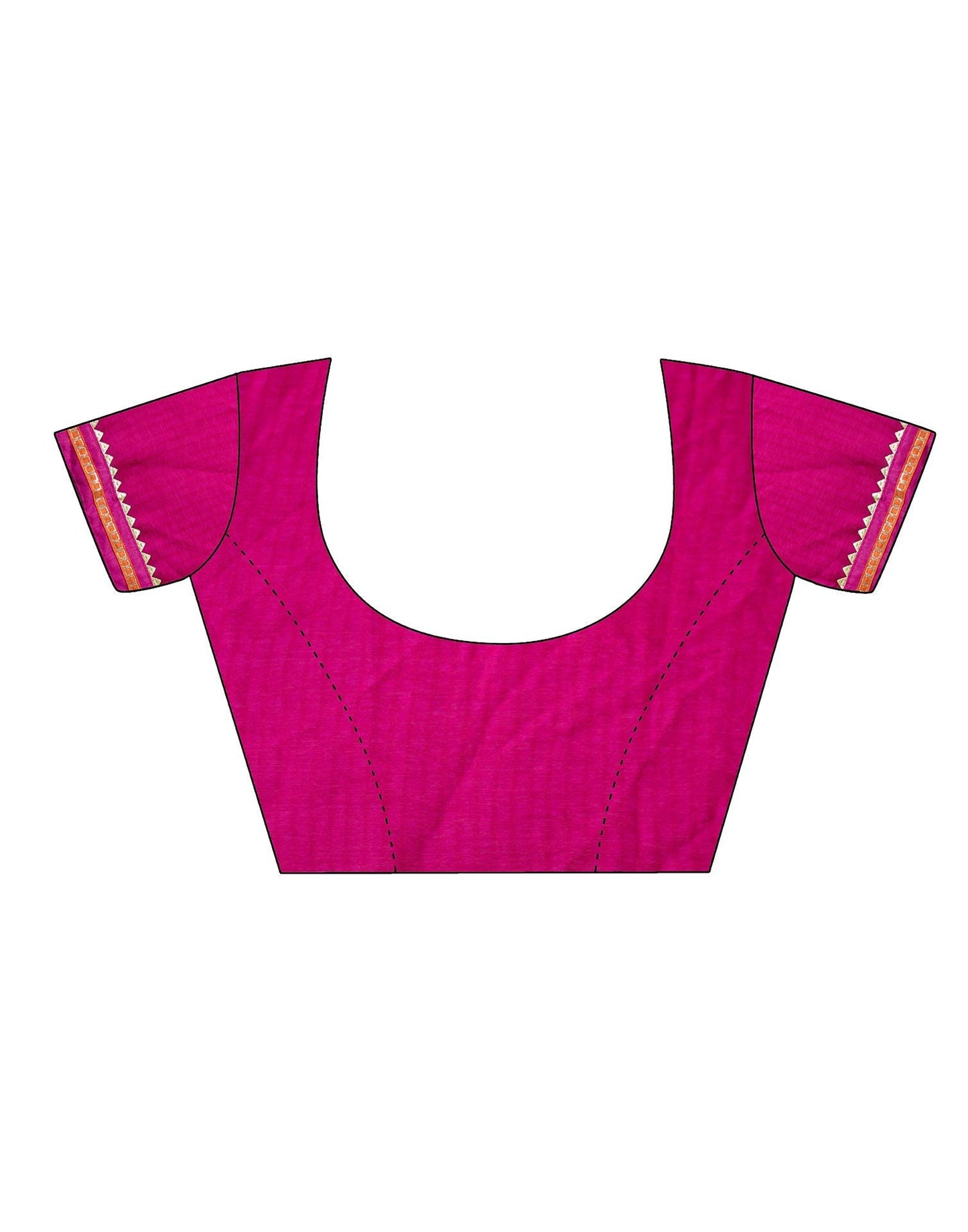 Orange Printed Saree | Sudathi