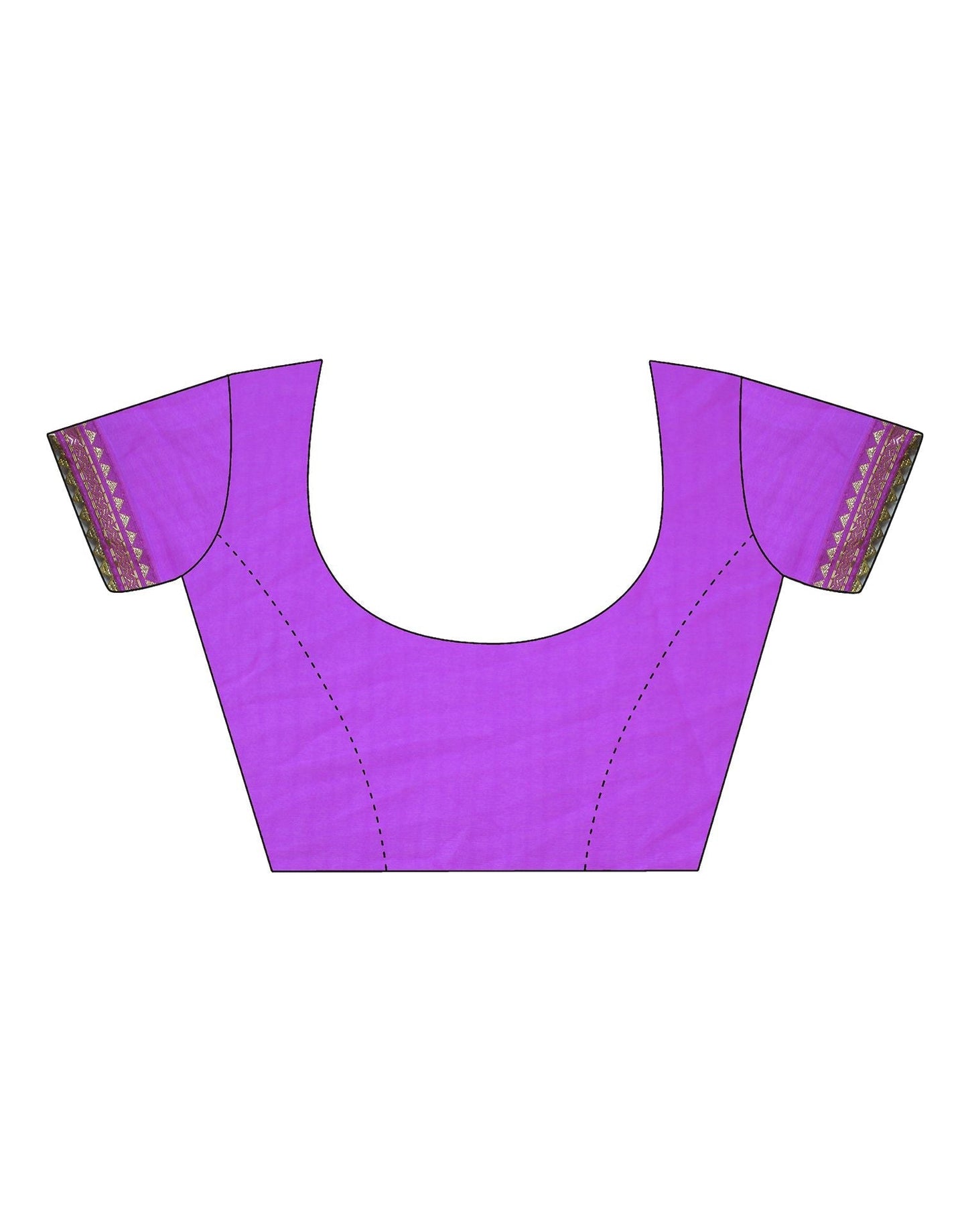 Purple Printed Saree | Leemboodi