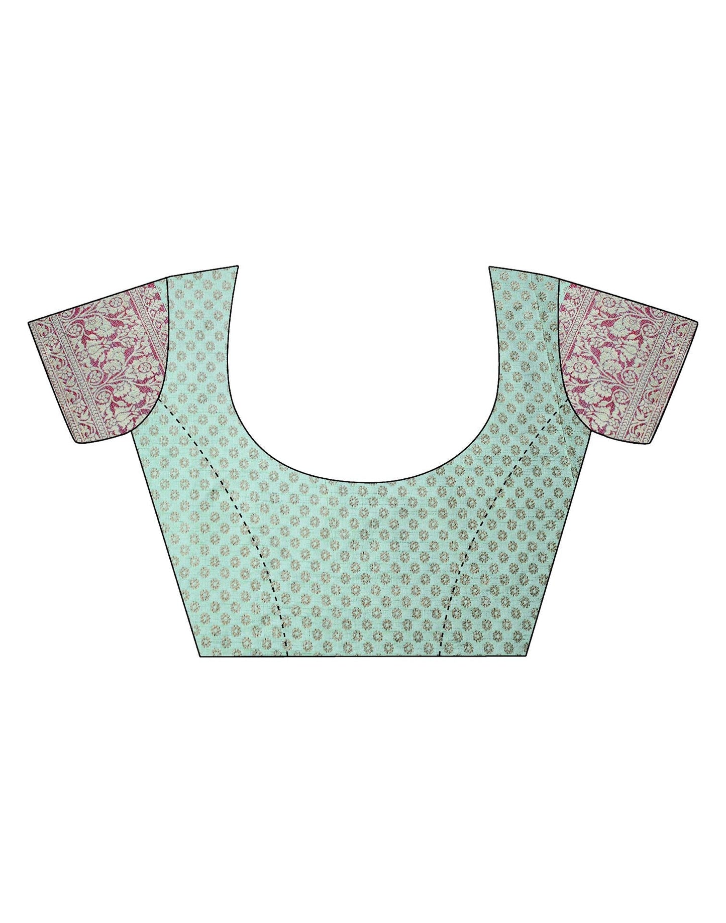 Turquoise Silk Banarasi Saree | Leemboodi