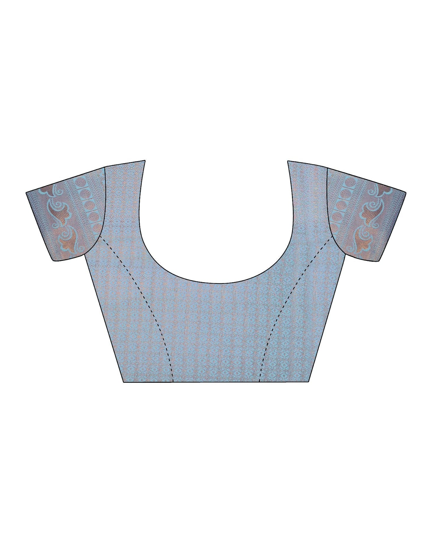 Sky Blue Kanjivaram Silk Saree | Leemboodi