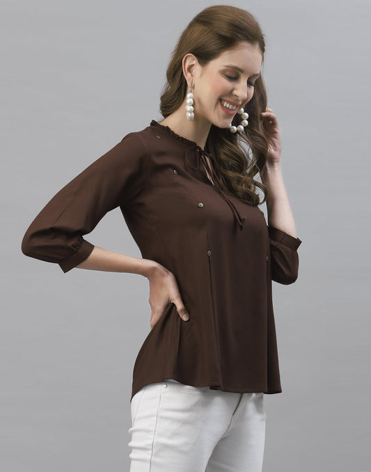 Brown Flared Top | Sudathi