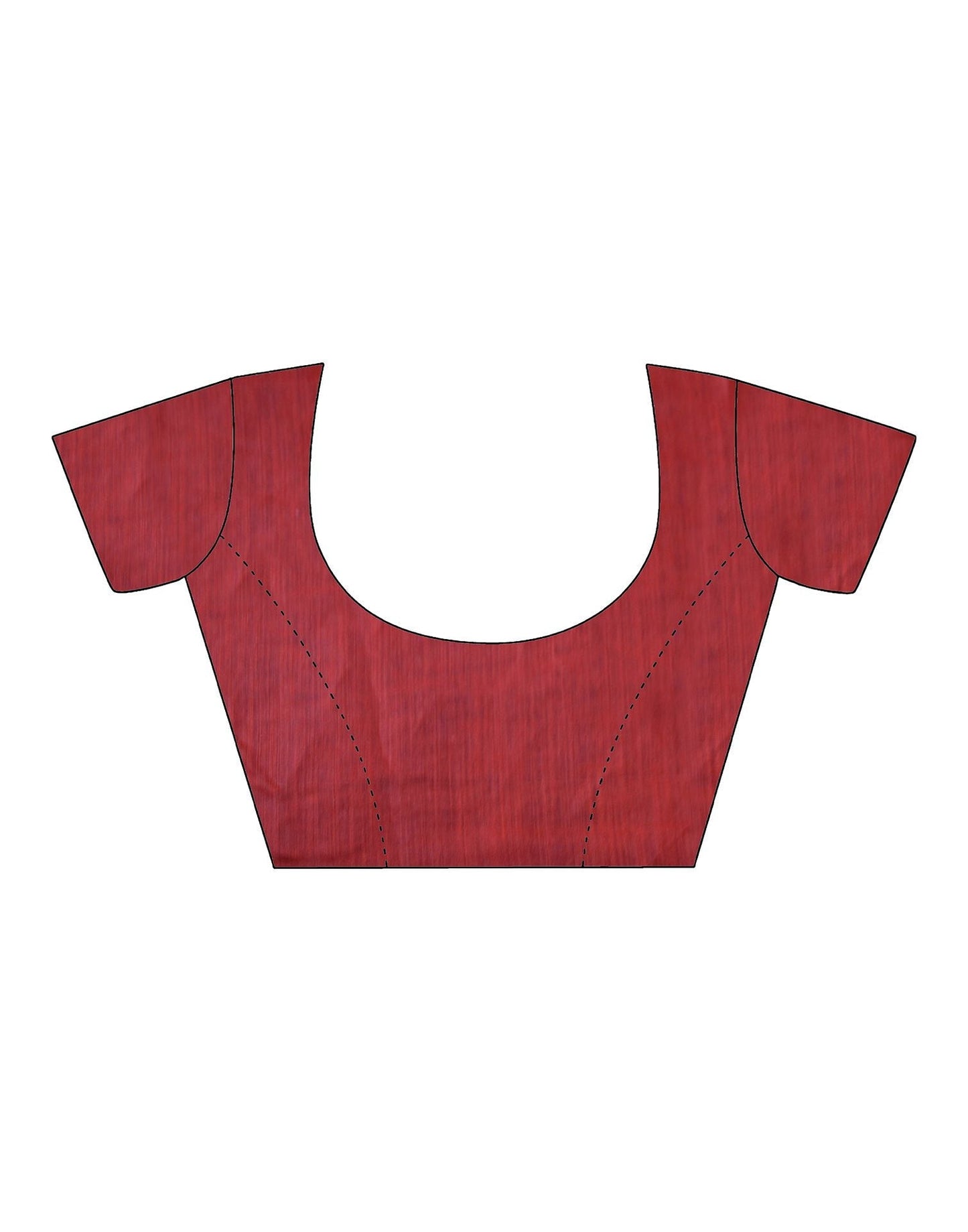 Red Tassel Printed Cotton Saree | Sudathi