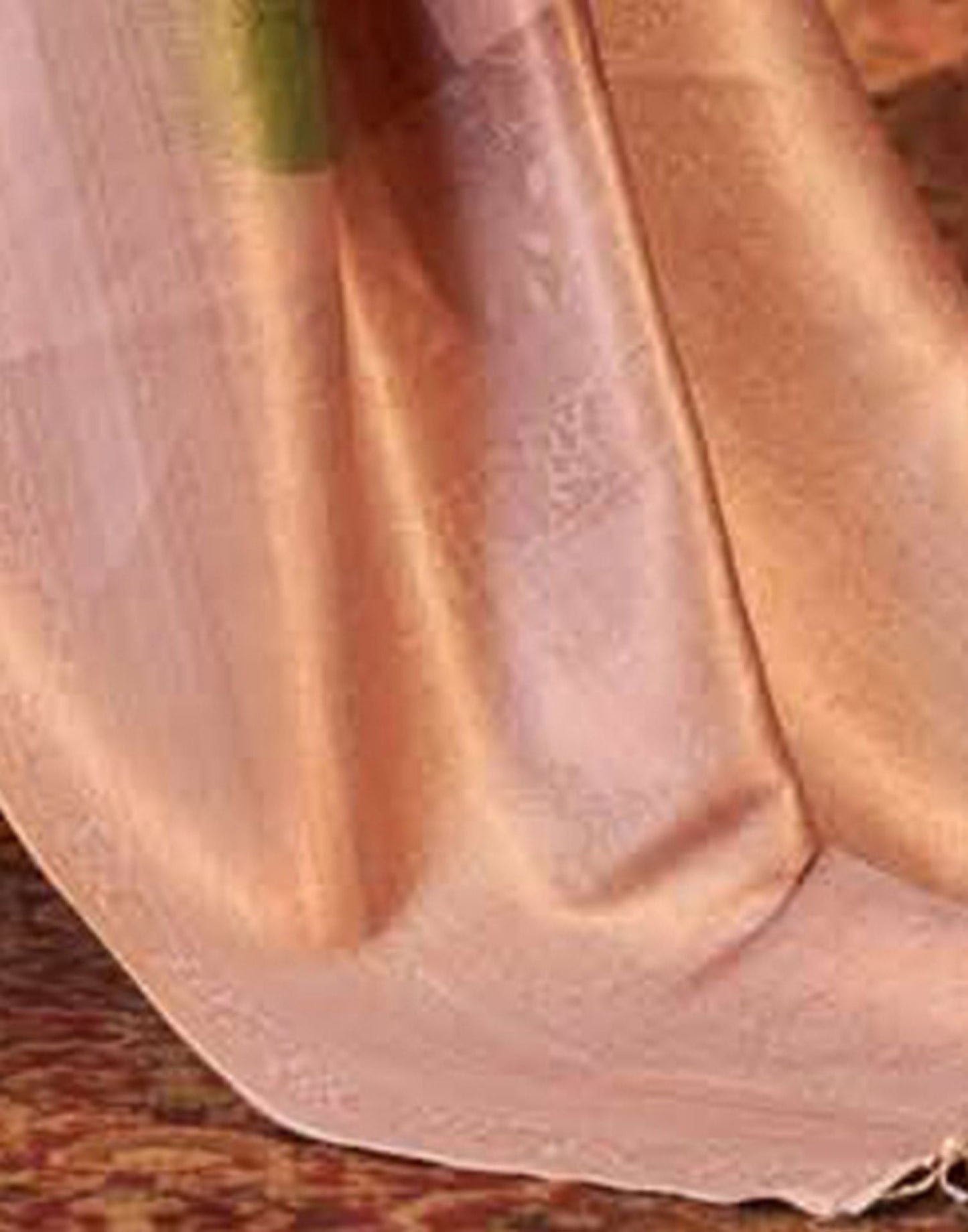 Dusy Pink Silk Digital Printed Saree With Tassel | Leemboodi