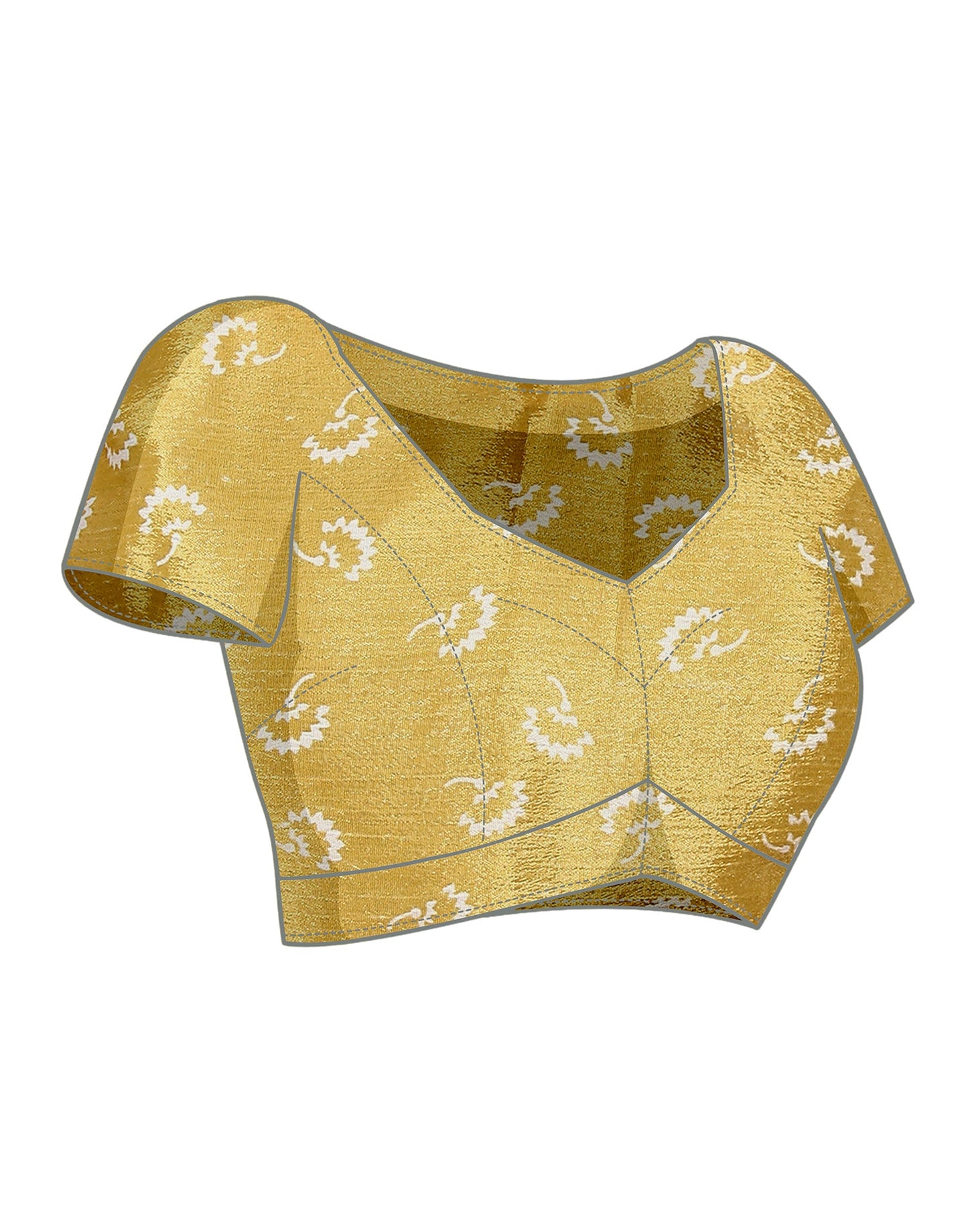 Beige Chiffon Printed Saree
