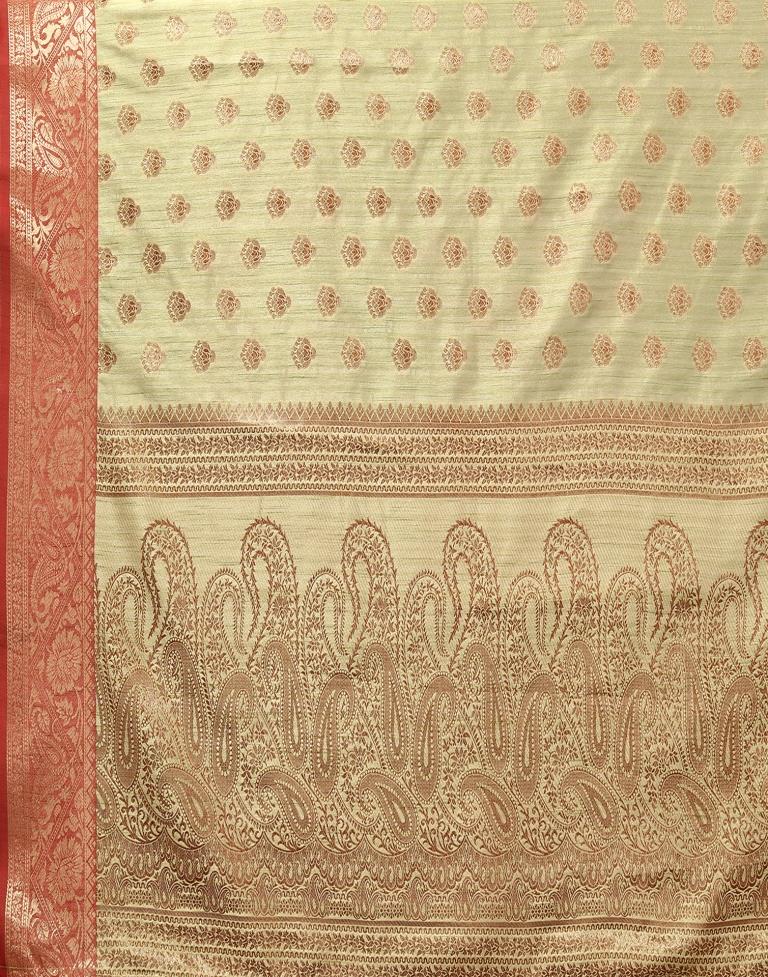 Light Green Jacquard Silk Saree