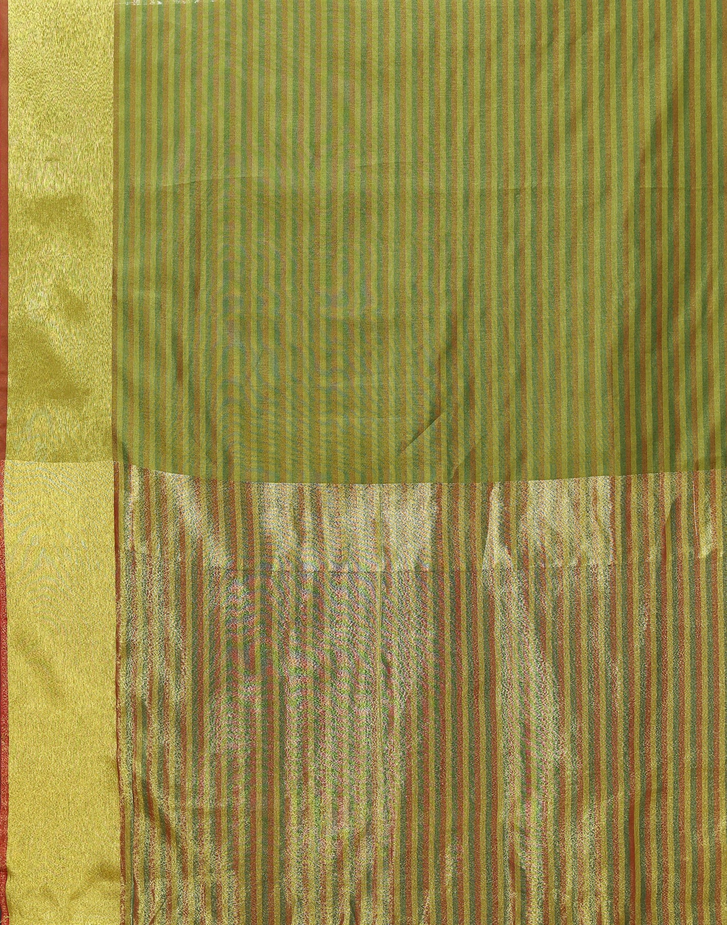 Green Silk Self Woven Saree