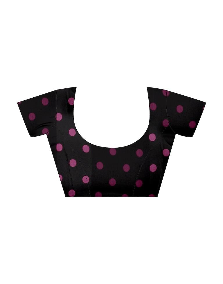 Dusty Pink Printed Chiffon Saree