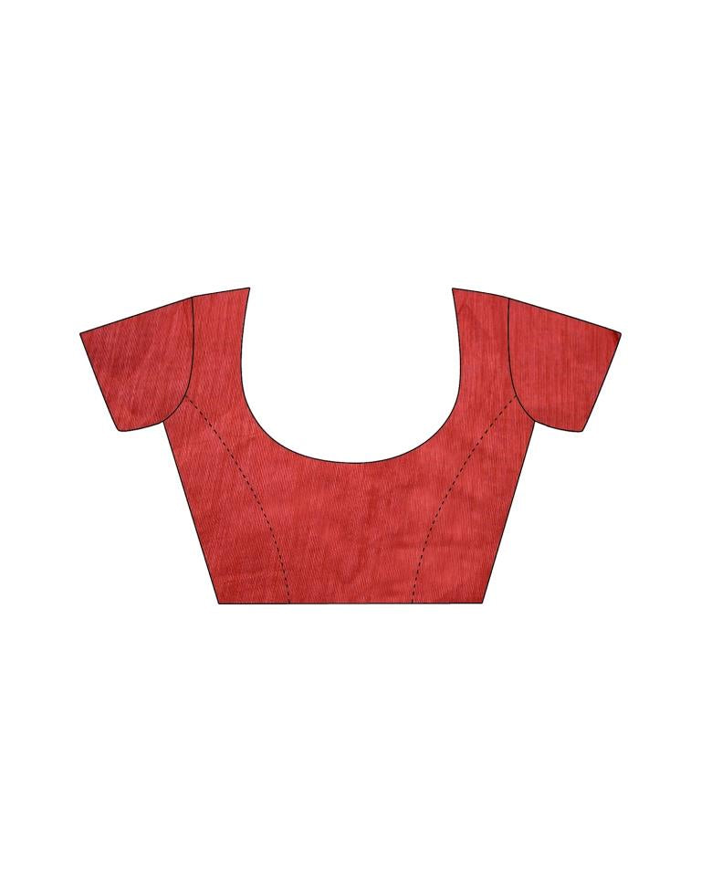 White Polyester Printed Saree | Sudathi