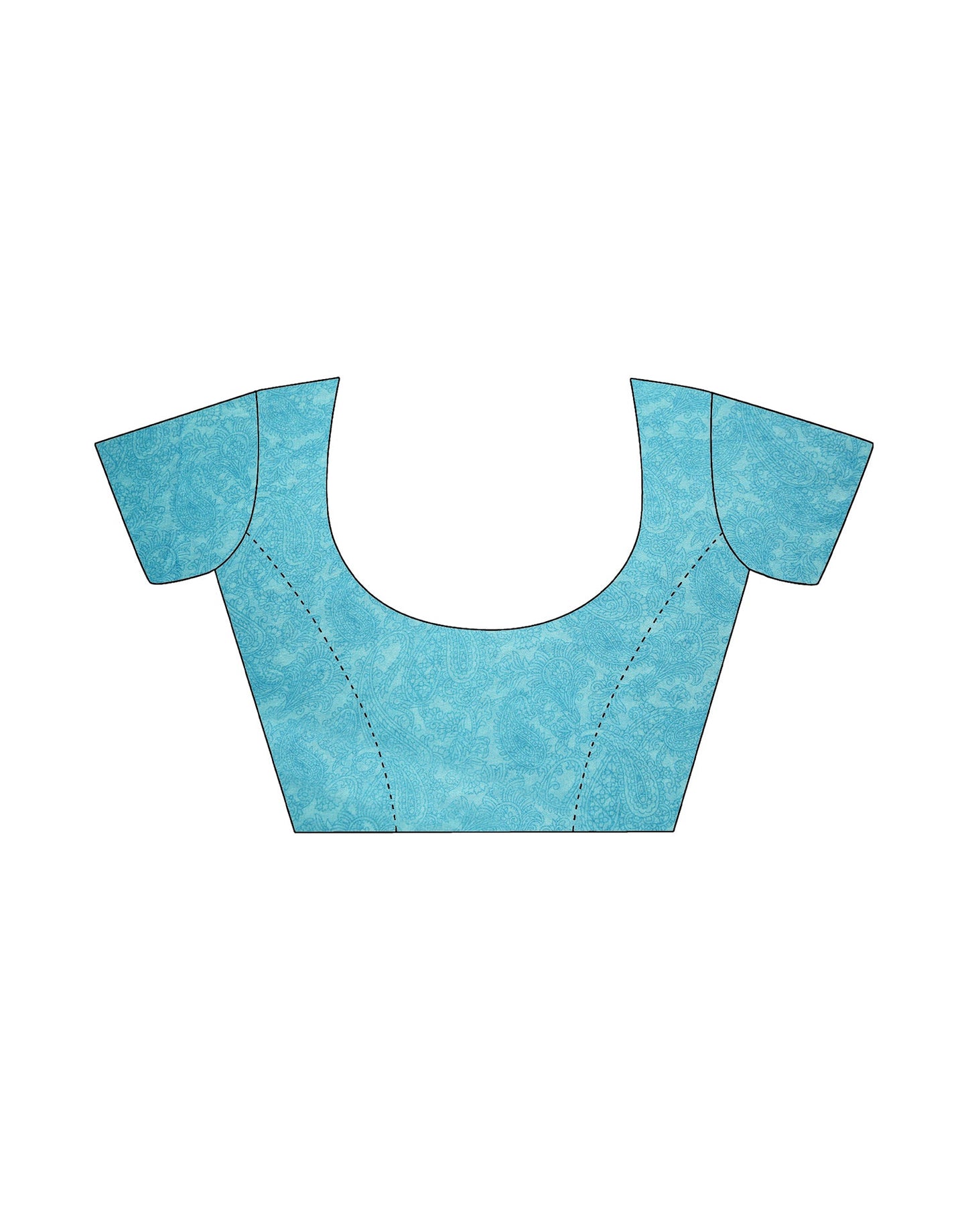 Rama Green Georgette Printed Saree