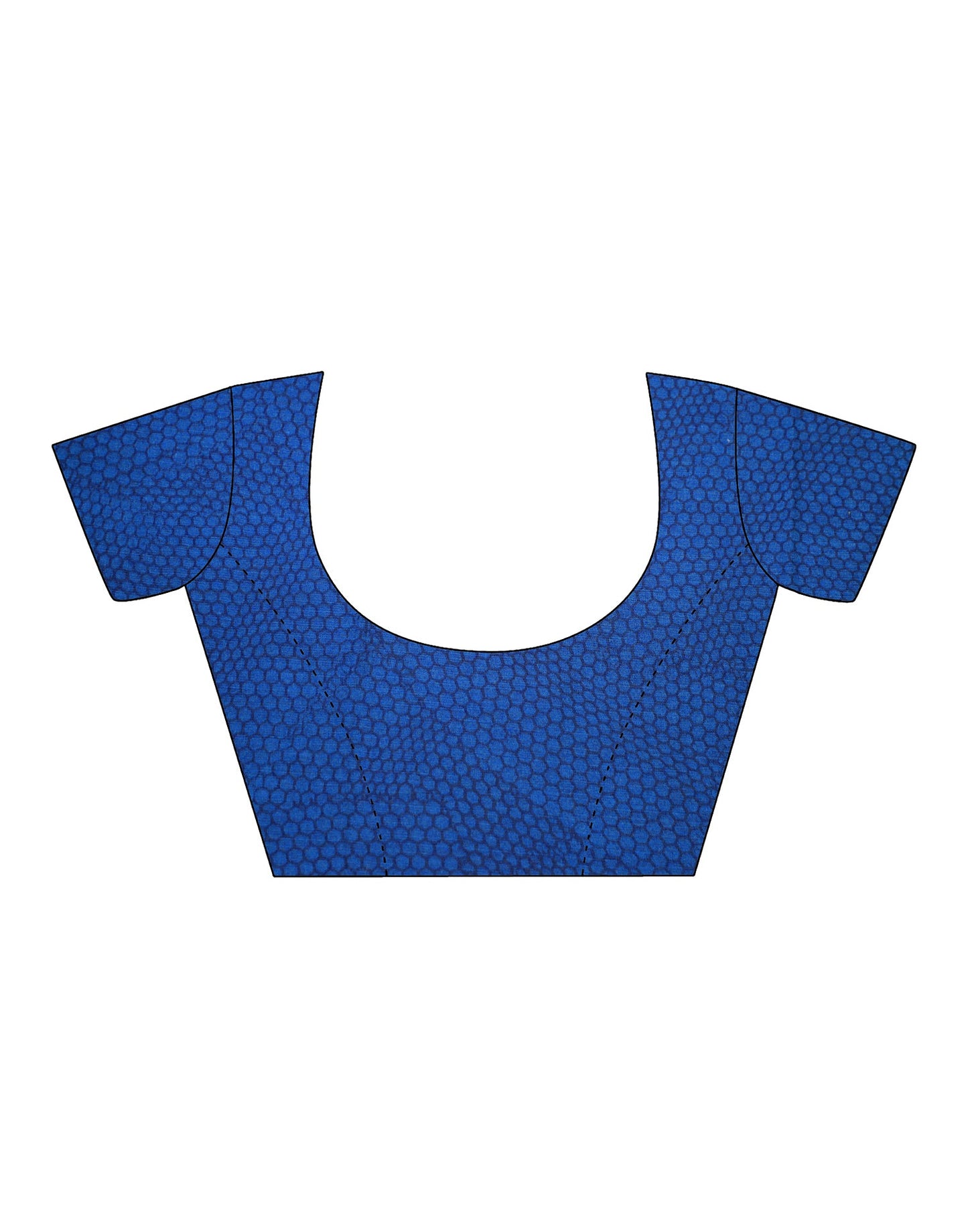 Blue Chiffon Printed Saree