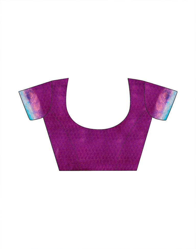 Sky Blue Silk Weaving Saree