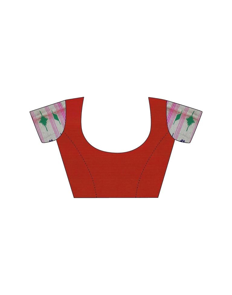 Rama Green Weaving Silk Paithani Saree