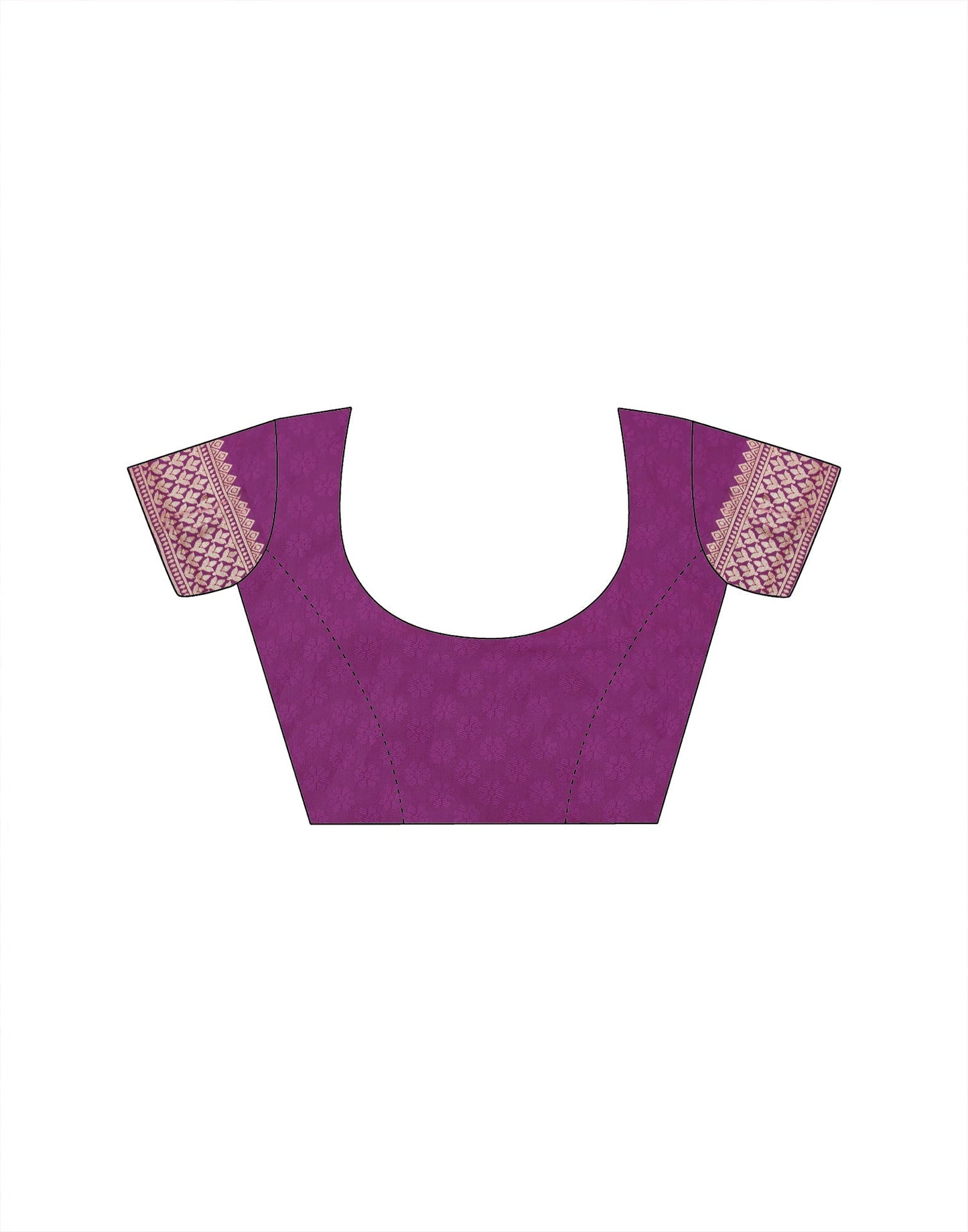 Magenta Weaving Silk Banarasi Saree