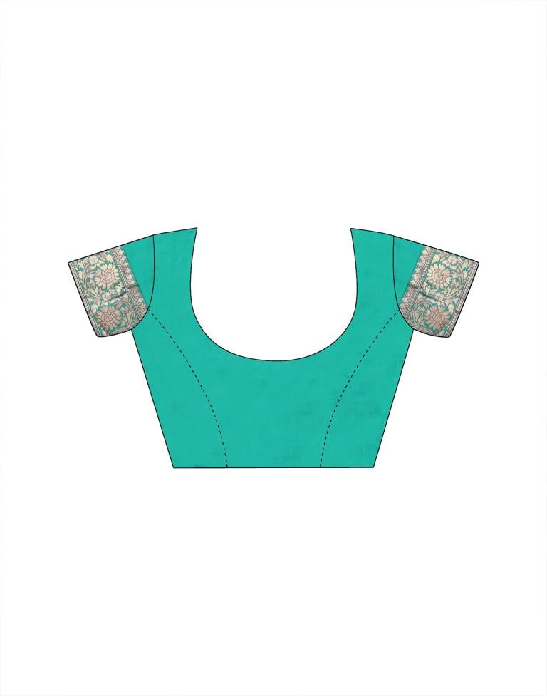 Dusty Pink Jacquard Silk Saree