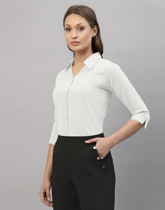 White Casual Shirt | Sudathi