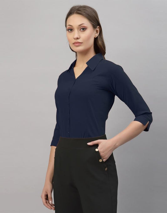 Navy Blue Casual Shirt | Sudathi