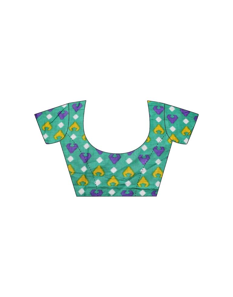 Red Printed Cotton Saree