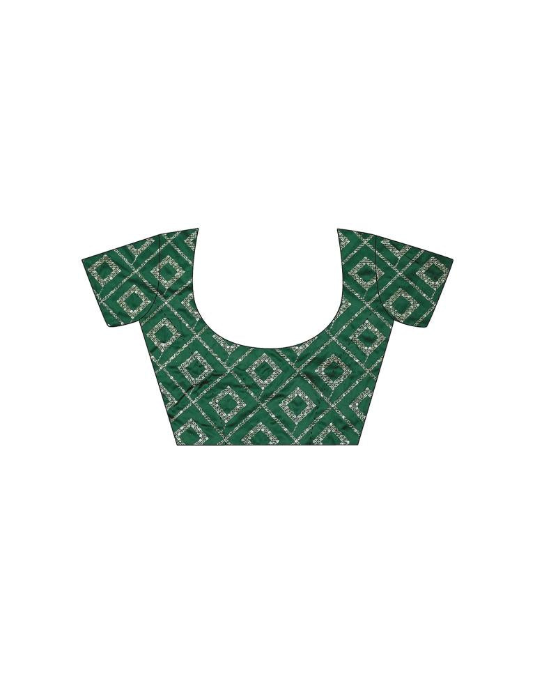 Grey Plain Chiffon Saree