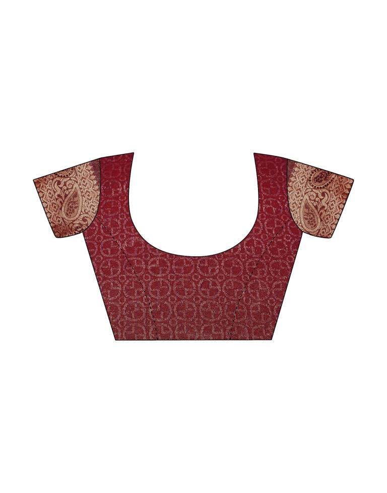 Golden Self Woven Silk Saree