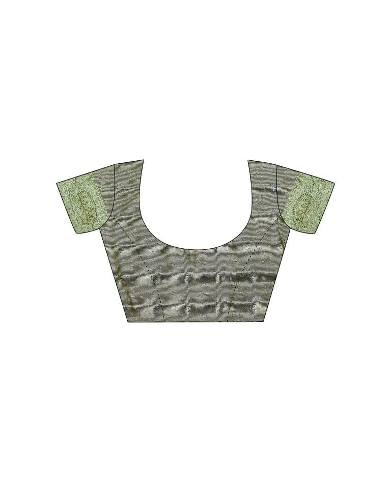 Teal Blue Jacquard Saree