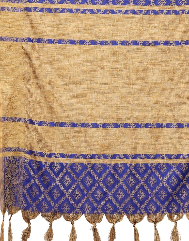 Blue Weaving Cotton Saree