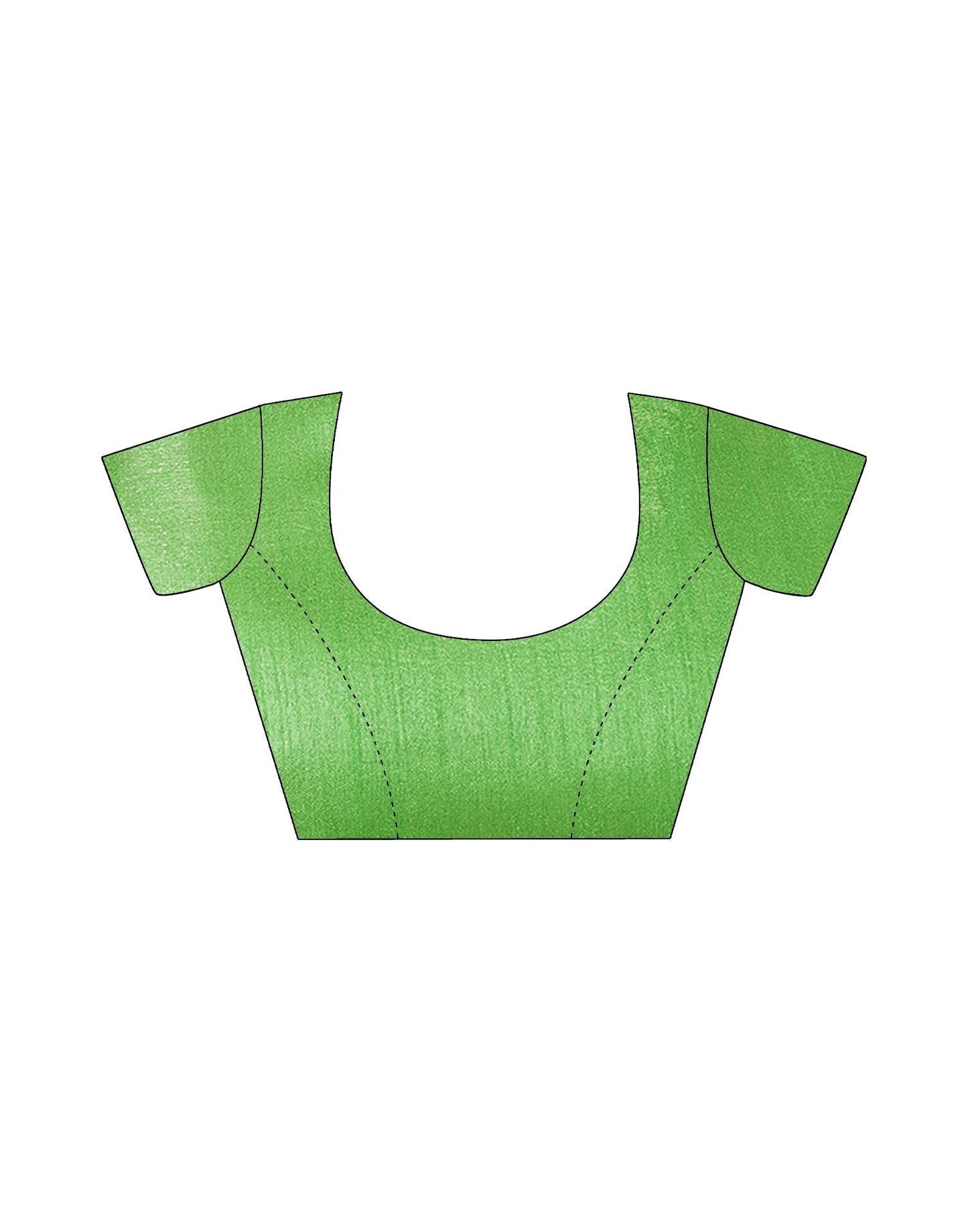 Olive Green Printed Silk Saree