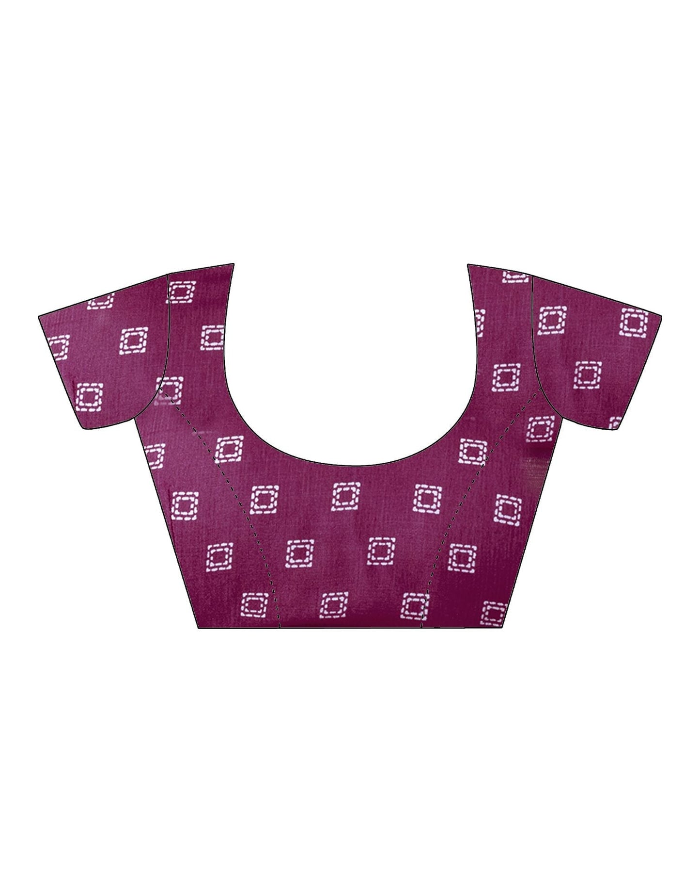 Pink Printed Cotton Saree