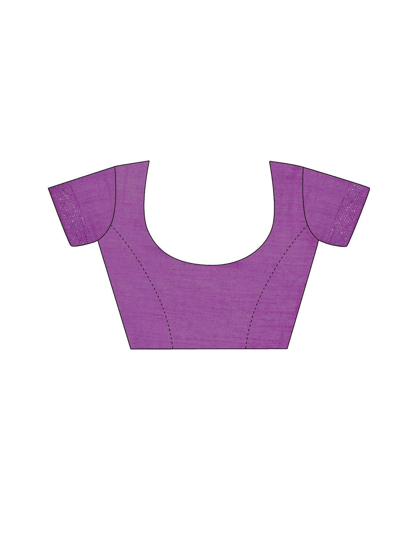 Purple Printed Chiffon Saree