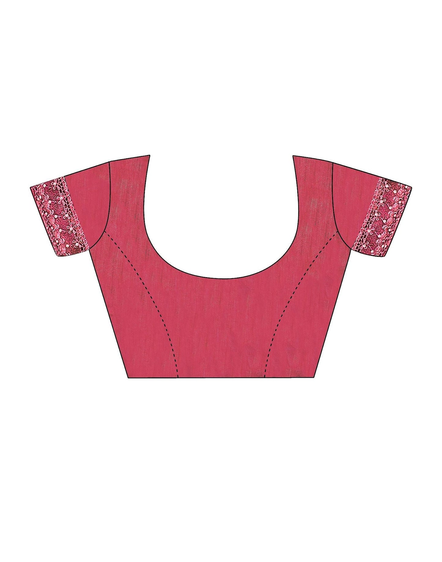 Maroon Printed Lycra Saree