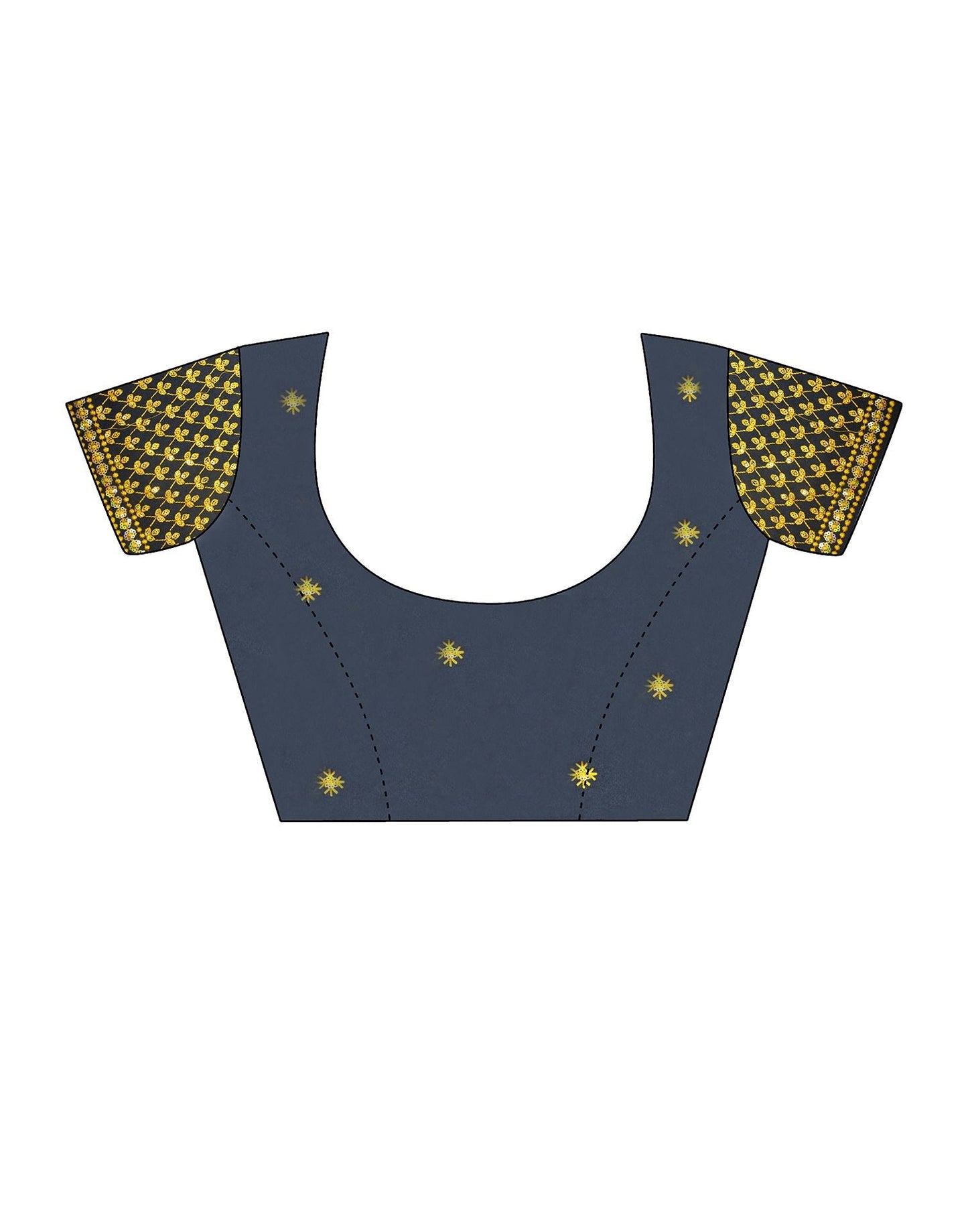 Turmeric Yellow Plain Chiffon Saree