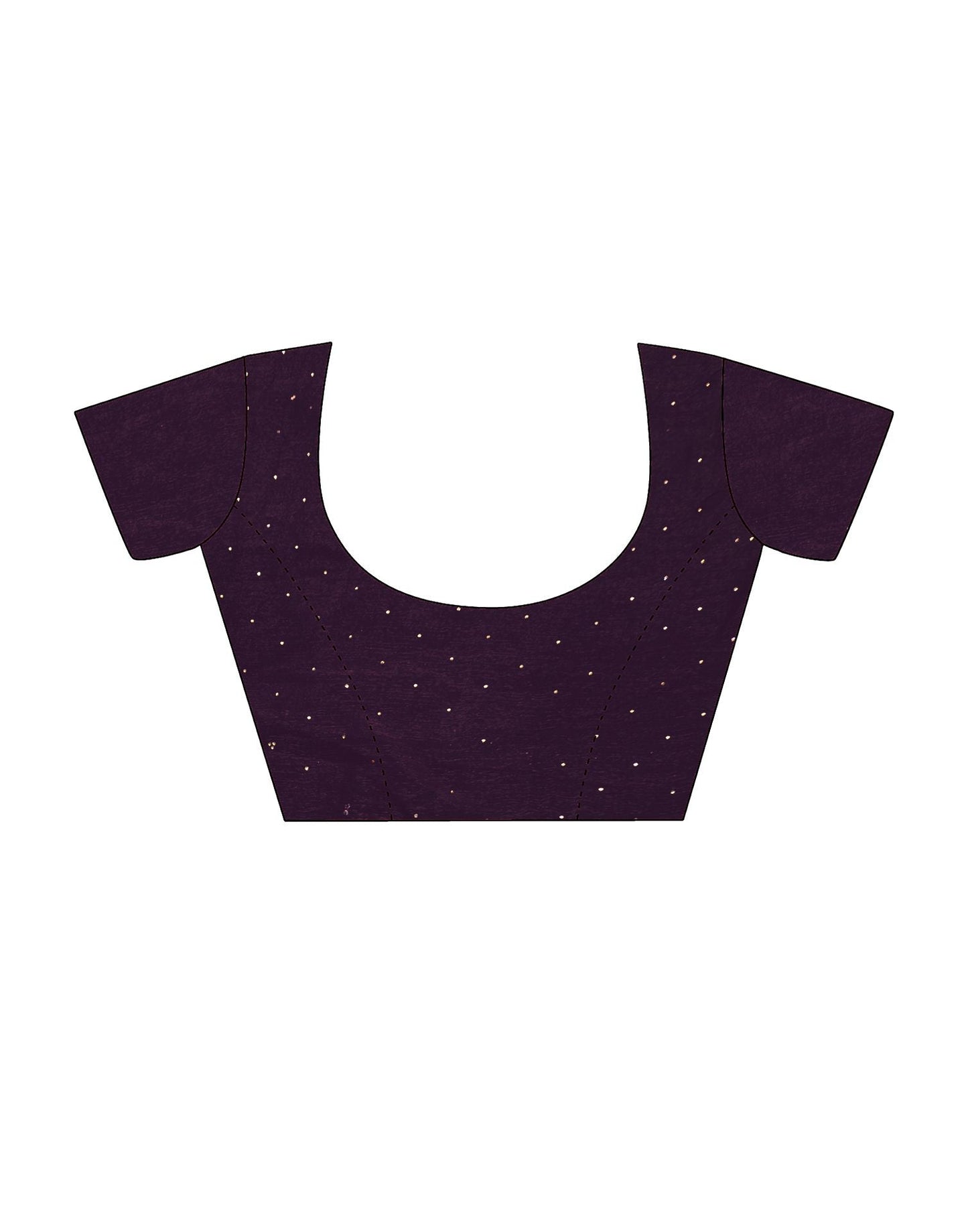 Wine Plain Chiffon Saree