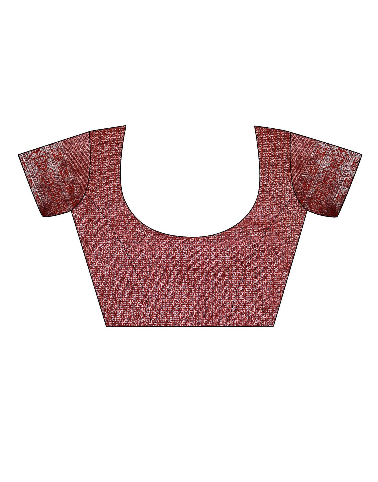 Red Jacquard Silk Saree