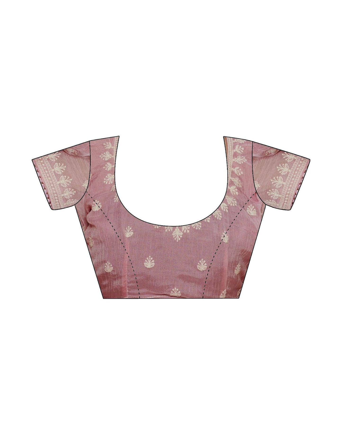 Light Yellow Plain Chiffon Saree