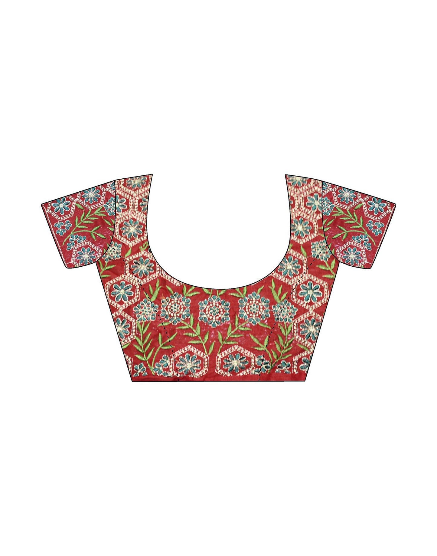 Dark Green Plain Silk Saree