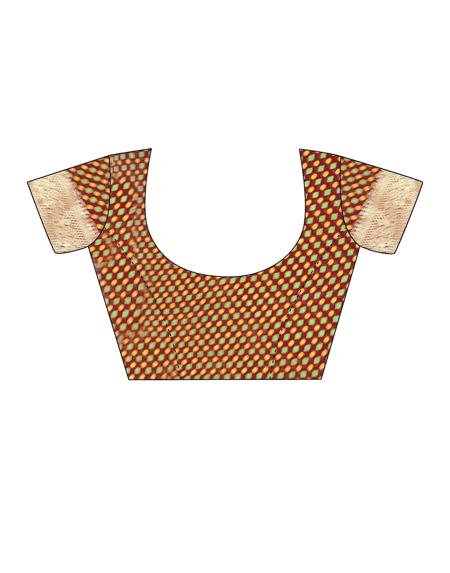 Maroon Printed Georgette Saree