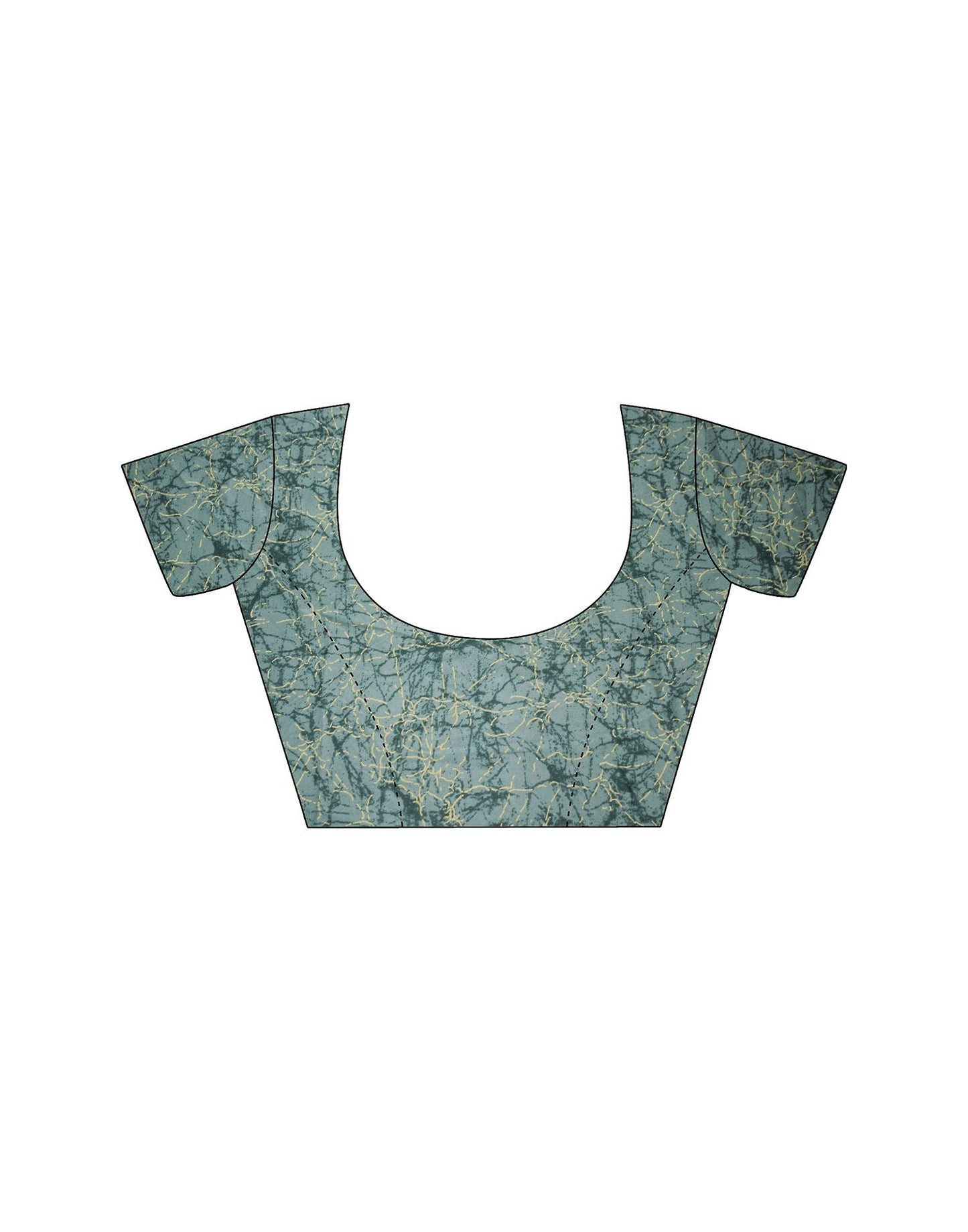 Mint Green Printed Georgette Saree