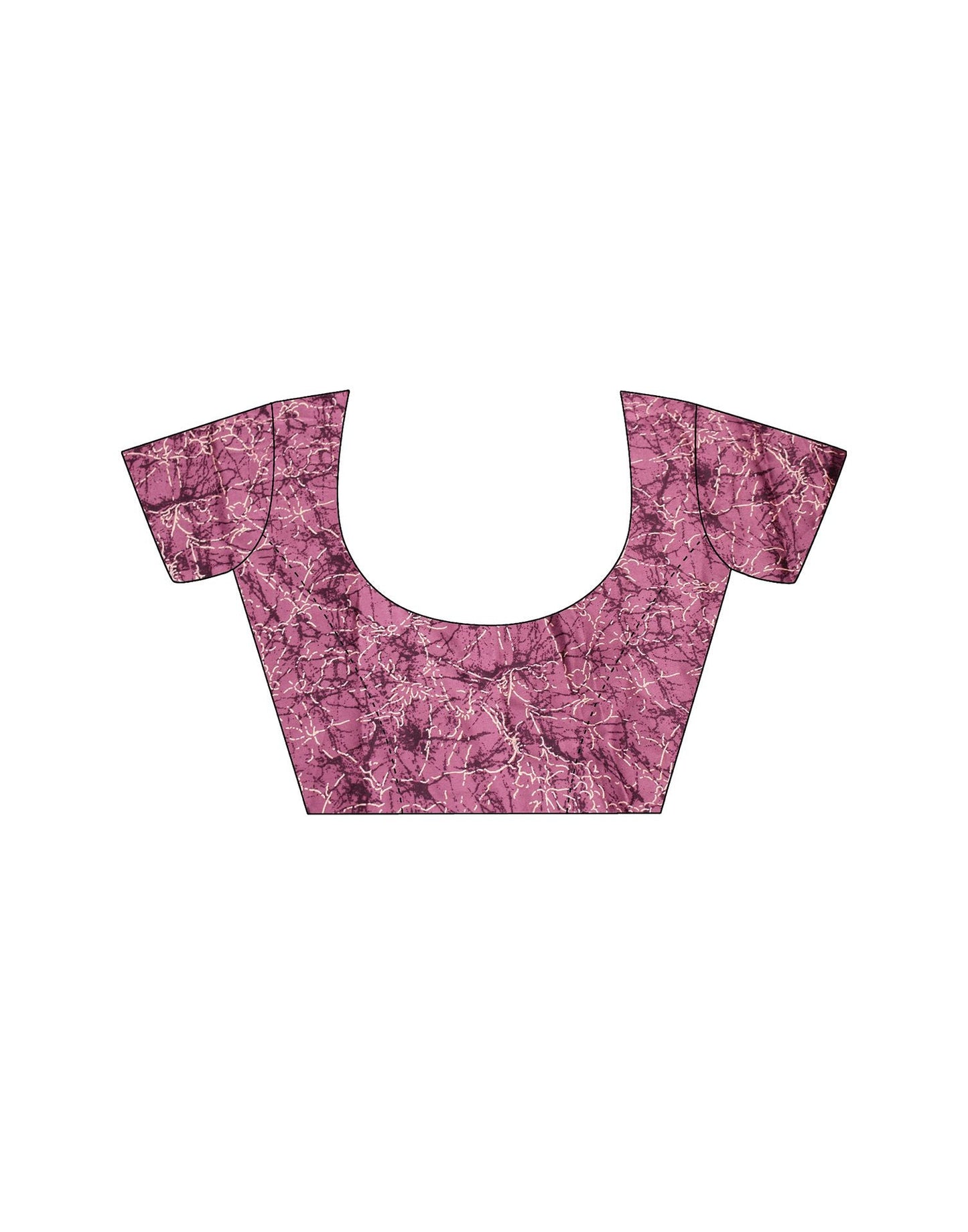 Dusty Wine Printed Georgette Saree