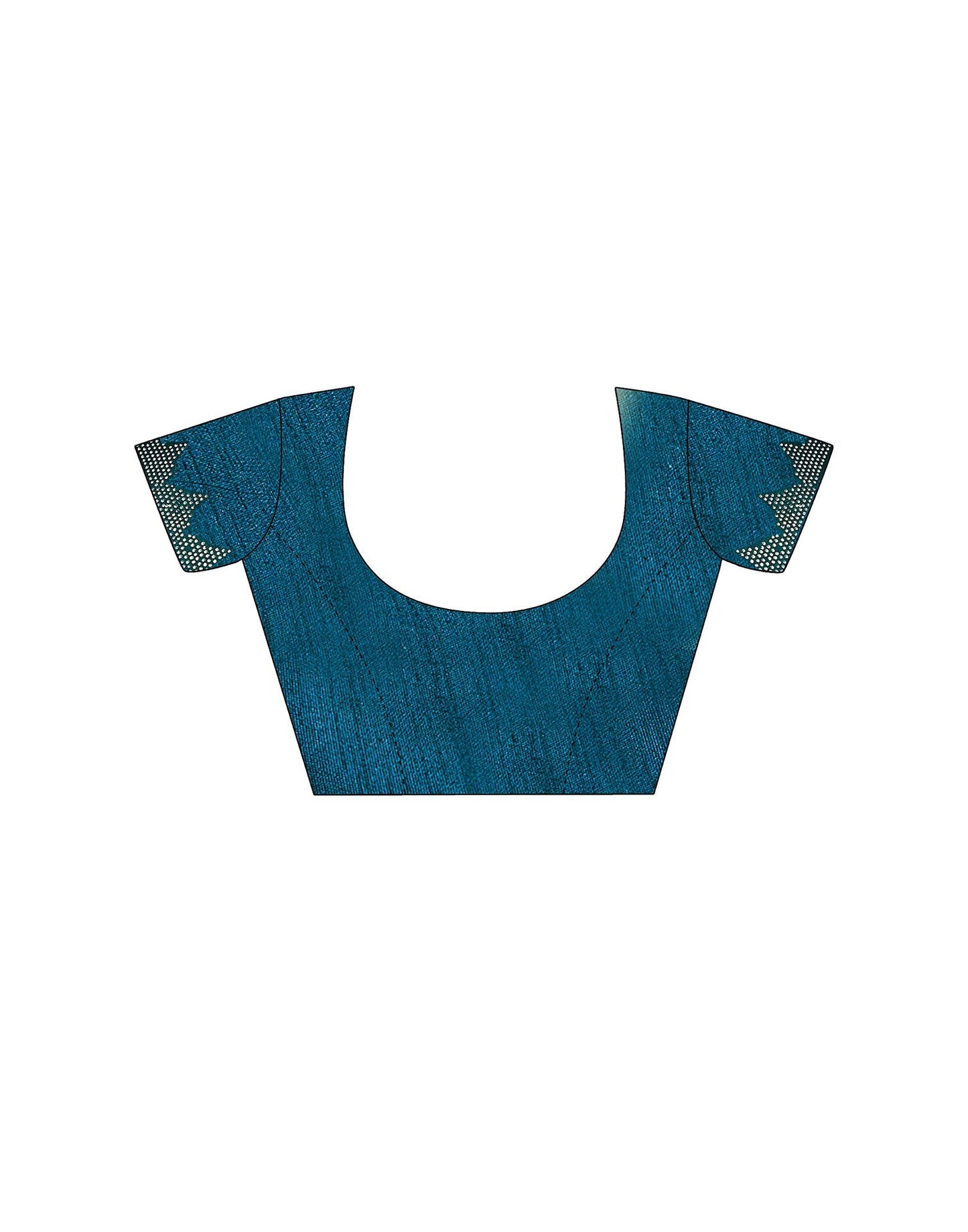 Dark Sea Blue Plain Georgette Saree