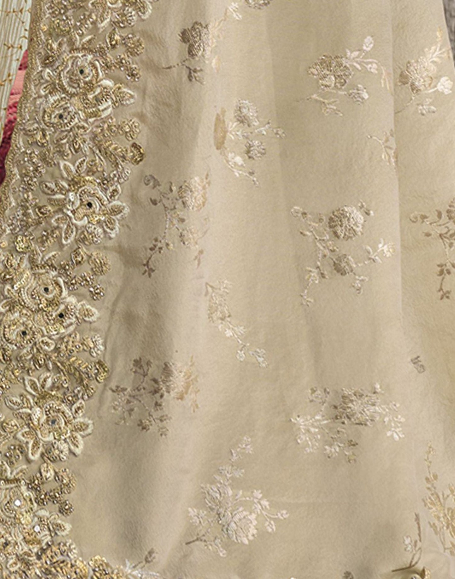 Off White Plain Silk Saree