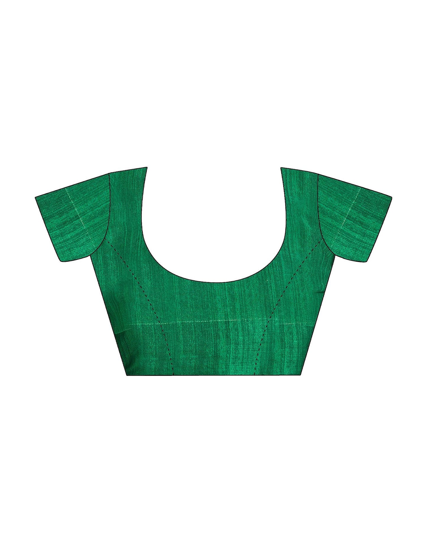 Green Printed Chiffon Saree